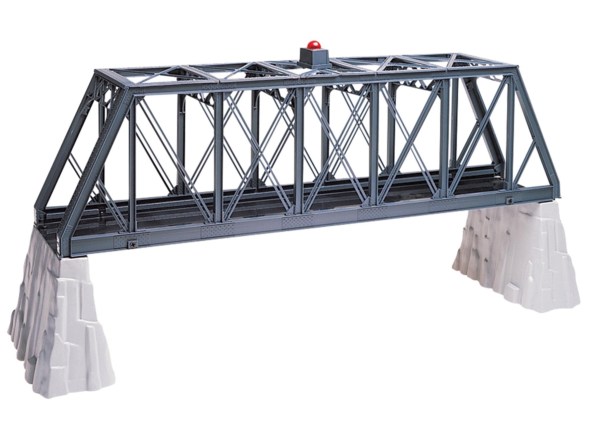 Truss Bridge with Flasher and Piers